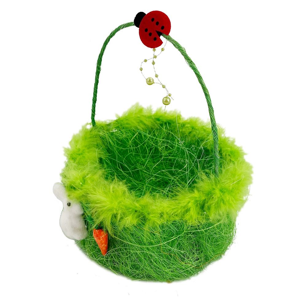 Party Magic - Easter Basket Green 18cm