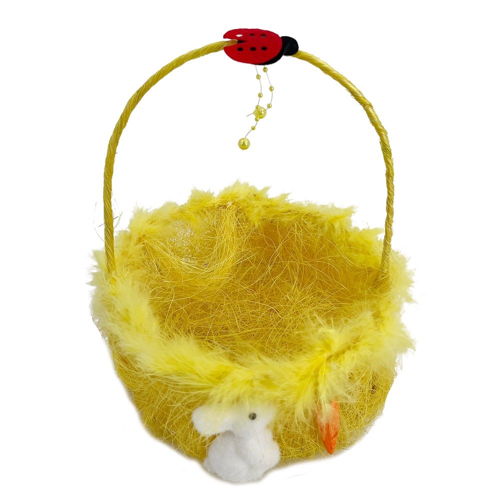 Party Magic - Easter Basket Yellow 18cm