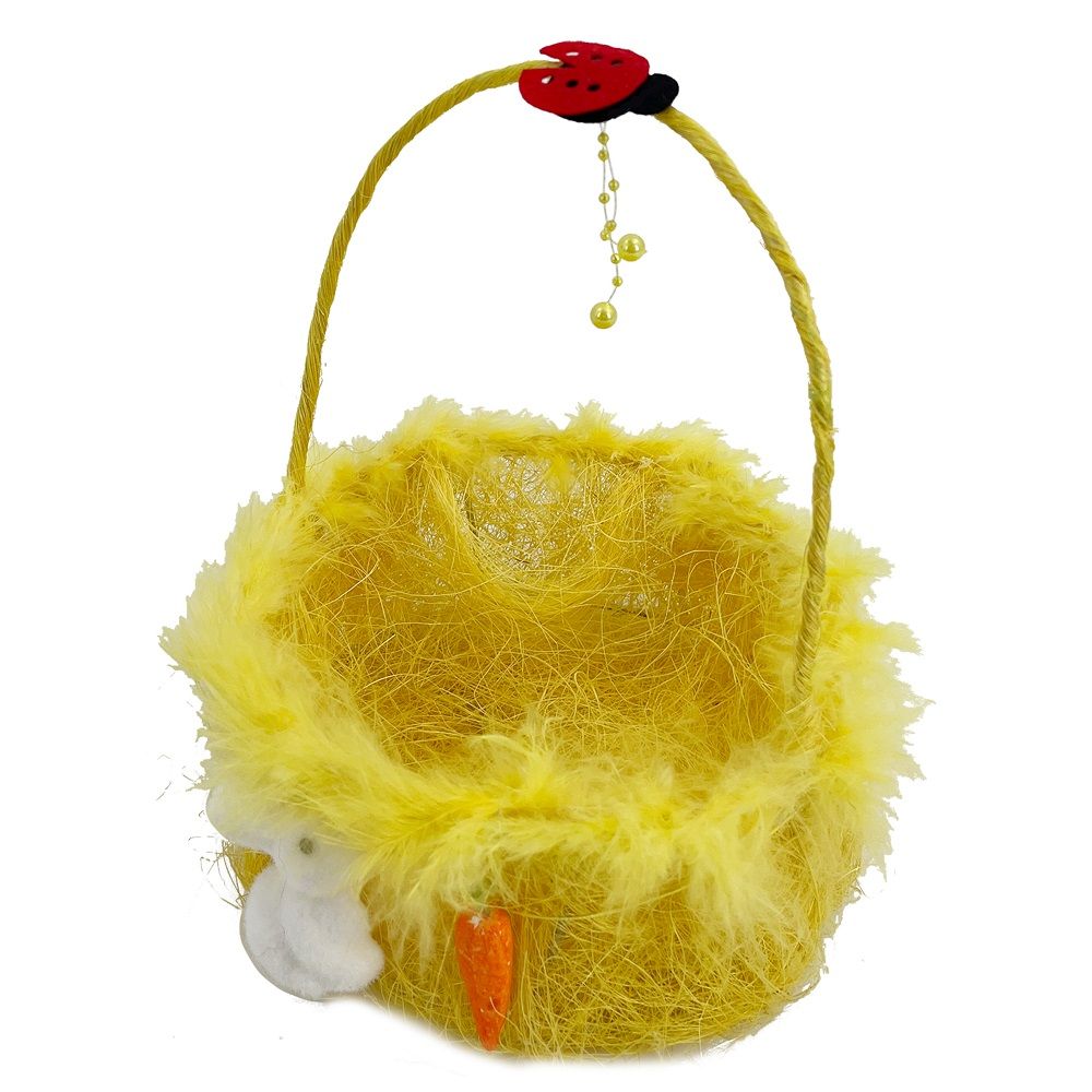 Party Magic - Easter Basket Yellow 18cm