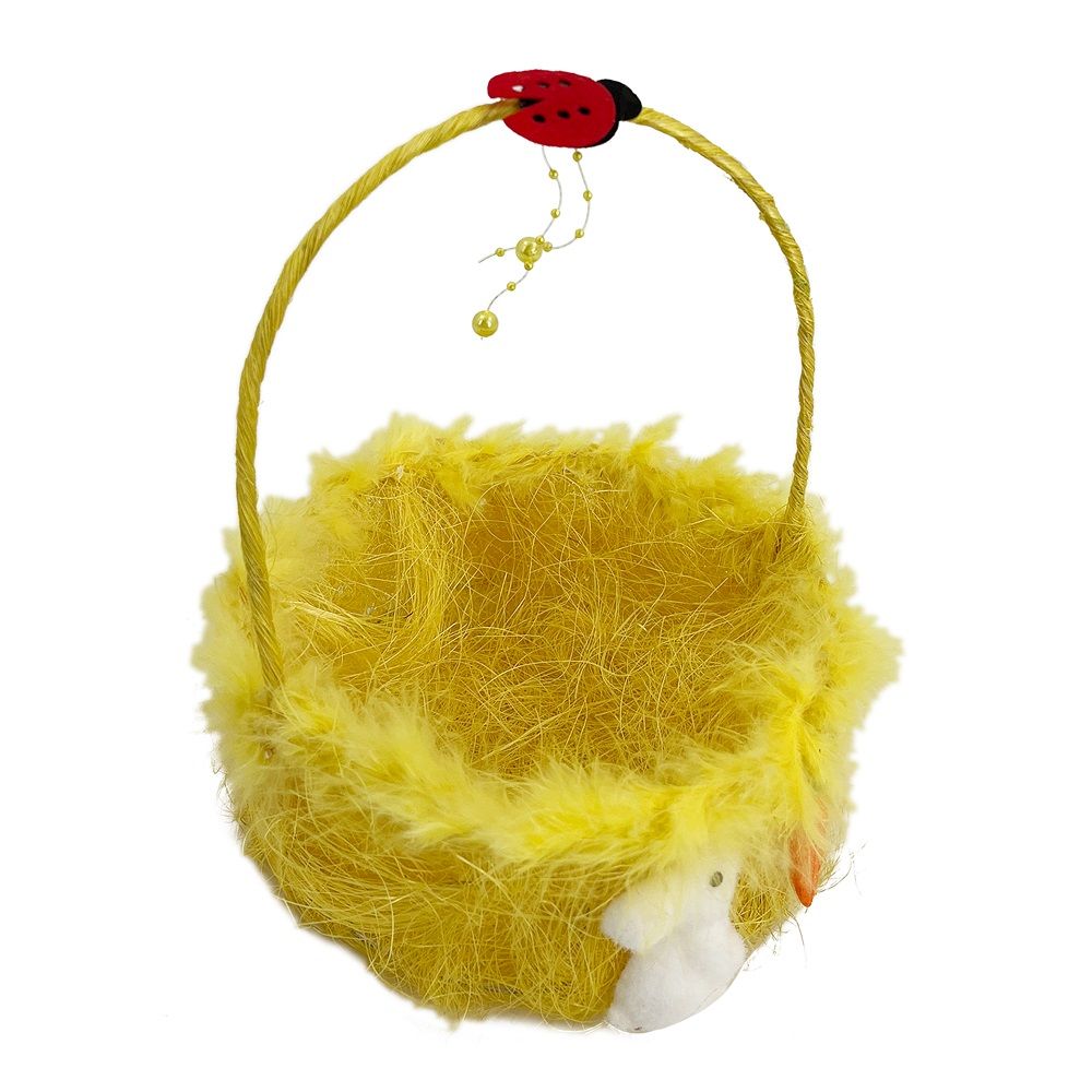 Party Magic - Easter Basket Yellow 18cm