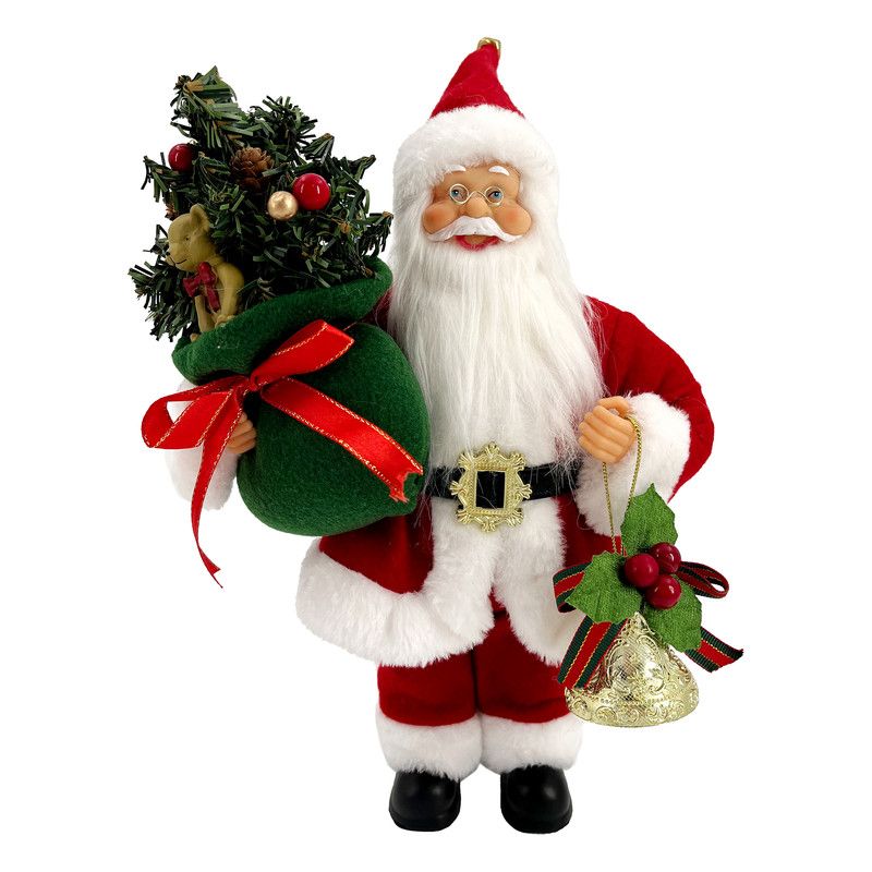 Christmas Magic - Standing Santa with Tree - 30 cm