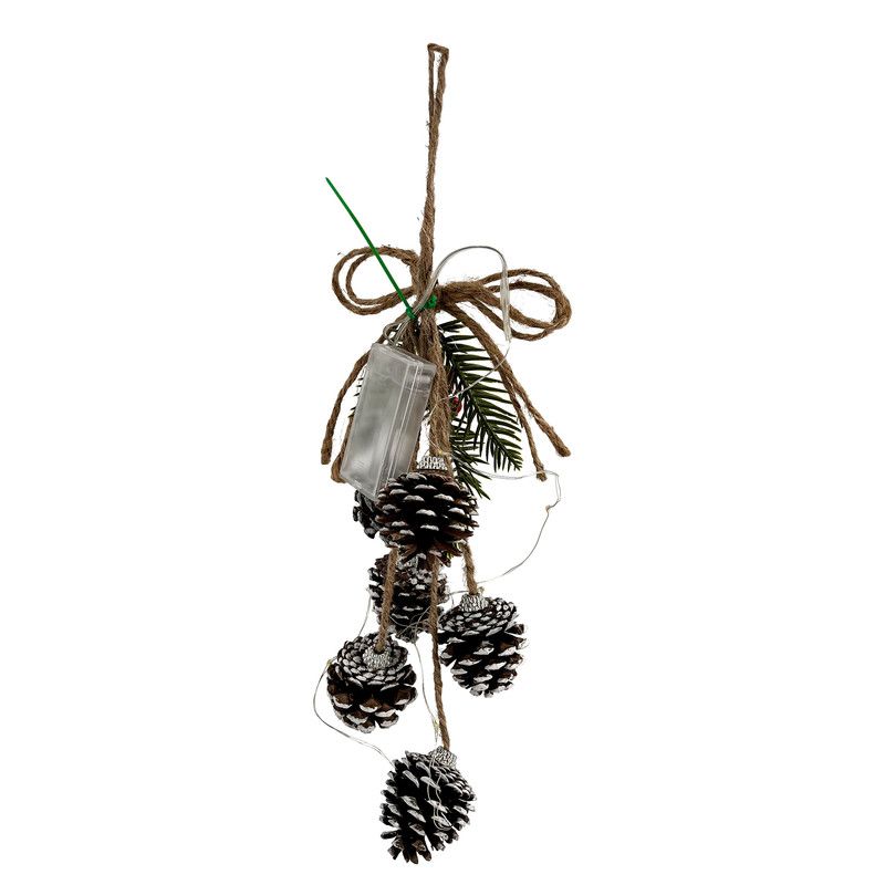 Christmas Magic - LED Christmas Pine Cone Cluster - 40 cm - 1 Pc