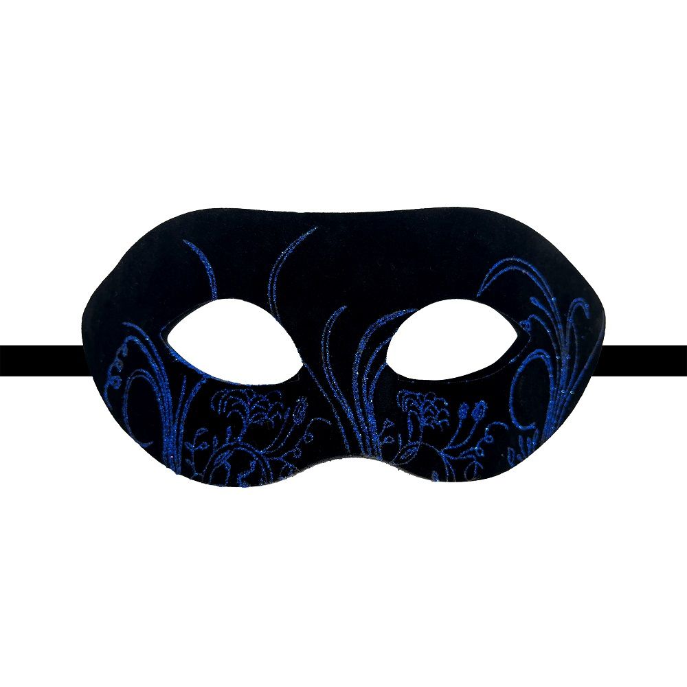 Party Magic - Adult Glitter Eye Mask - 1pc - Color May Vary