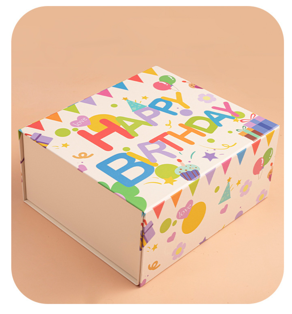 Y-PaperCo. - Happy Birthday Day Gift Box - Medium 24x21x11cm