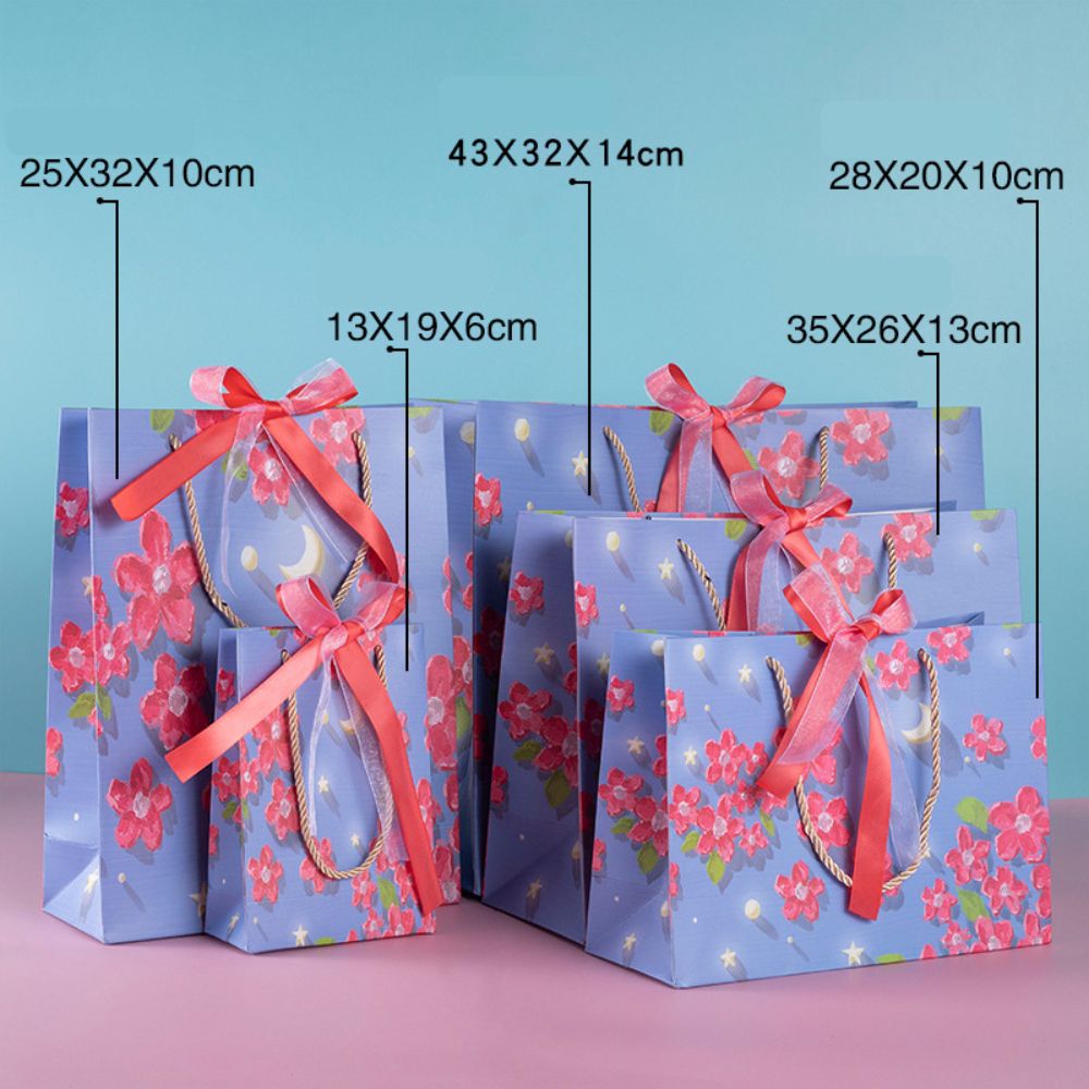 Y-PaperCo. - Gift Bag - Large - 2pcs - Beautiful Cherry Blossoms