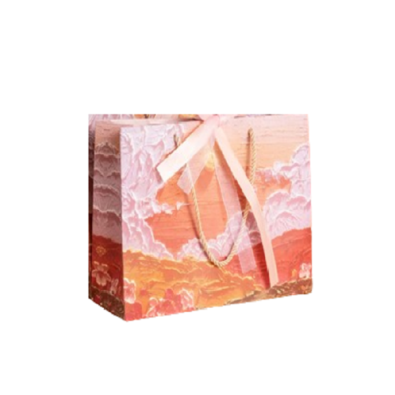 Y-PaperCo. - 3D Sunset Themed Gift Bag - Large - Pack of 2