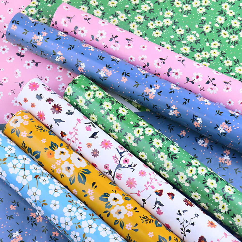 Long Sun - Wrapping Paper - Flower - Pack of 6