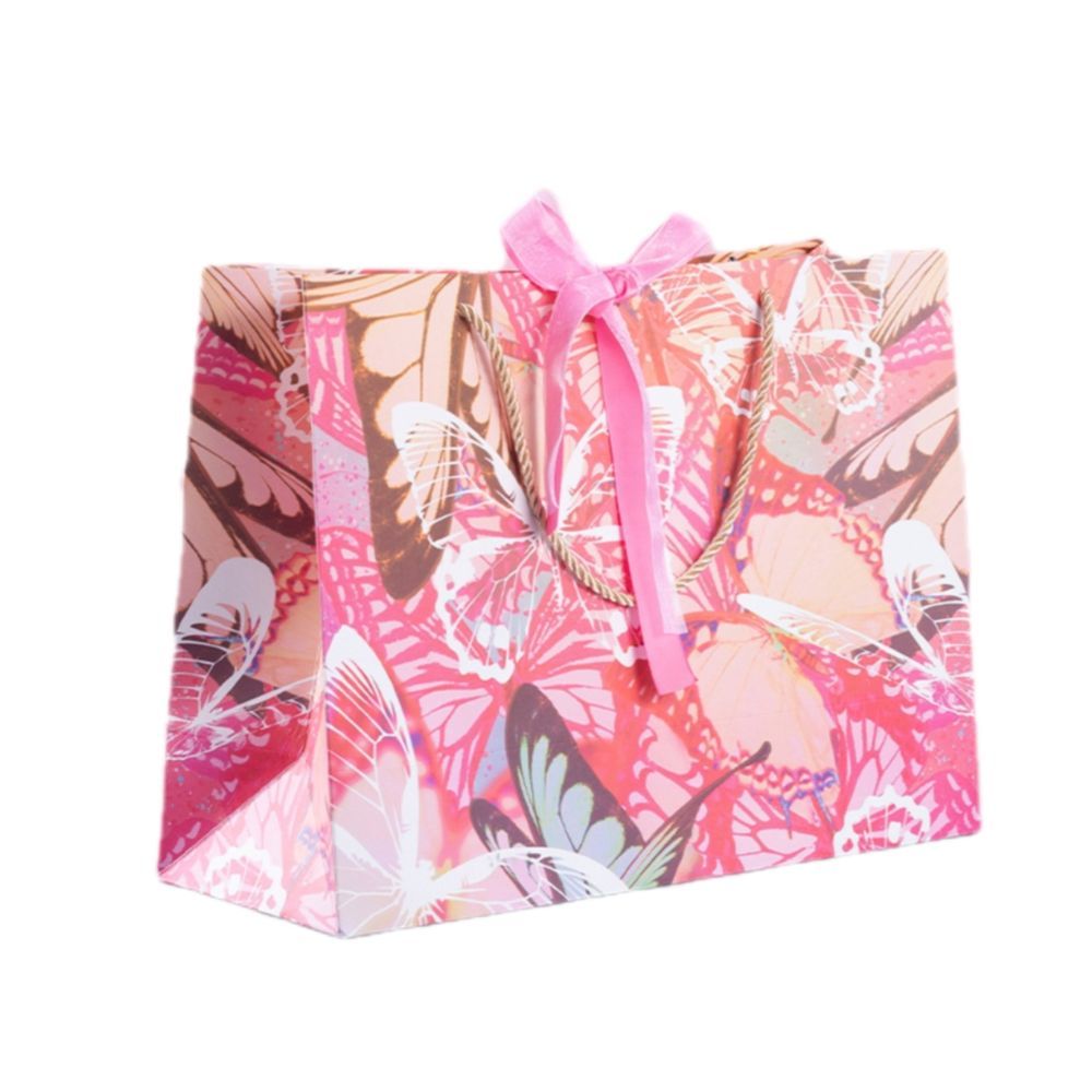 Y-PaperCo. - Gift Bag - Large - 2pcs - Colorful Butterflies