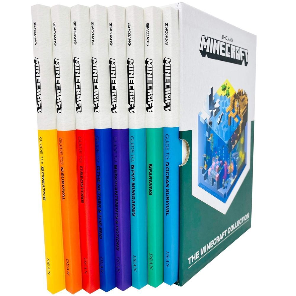 The Official Minecraft Guide Collection Books - Pack of 8