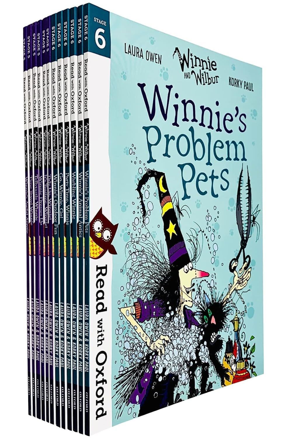 Read With Oxford: Winnie And Wilbur - 12 Books Collection Set Level Stage 5 & 6