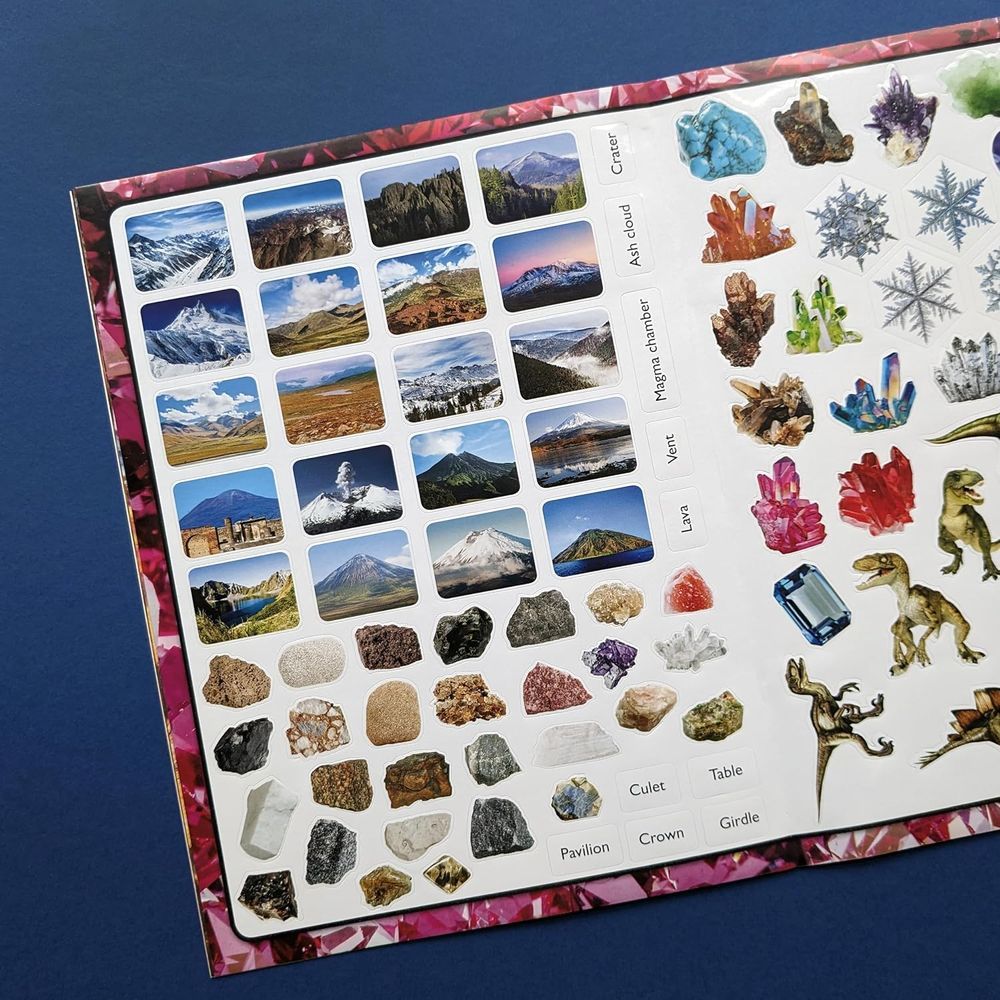 Sticker Book - Discover Rock And Minerals