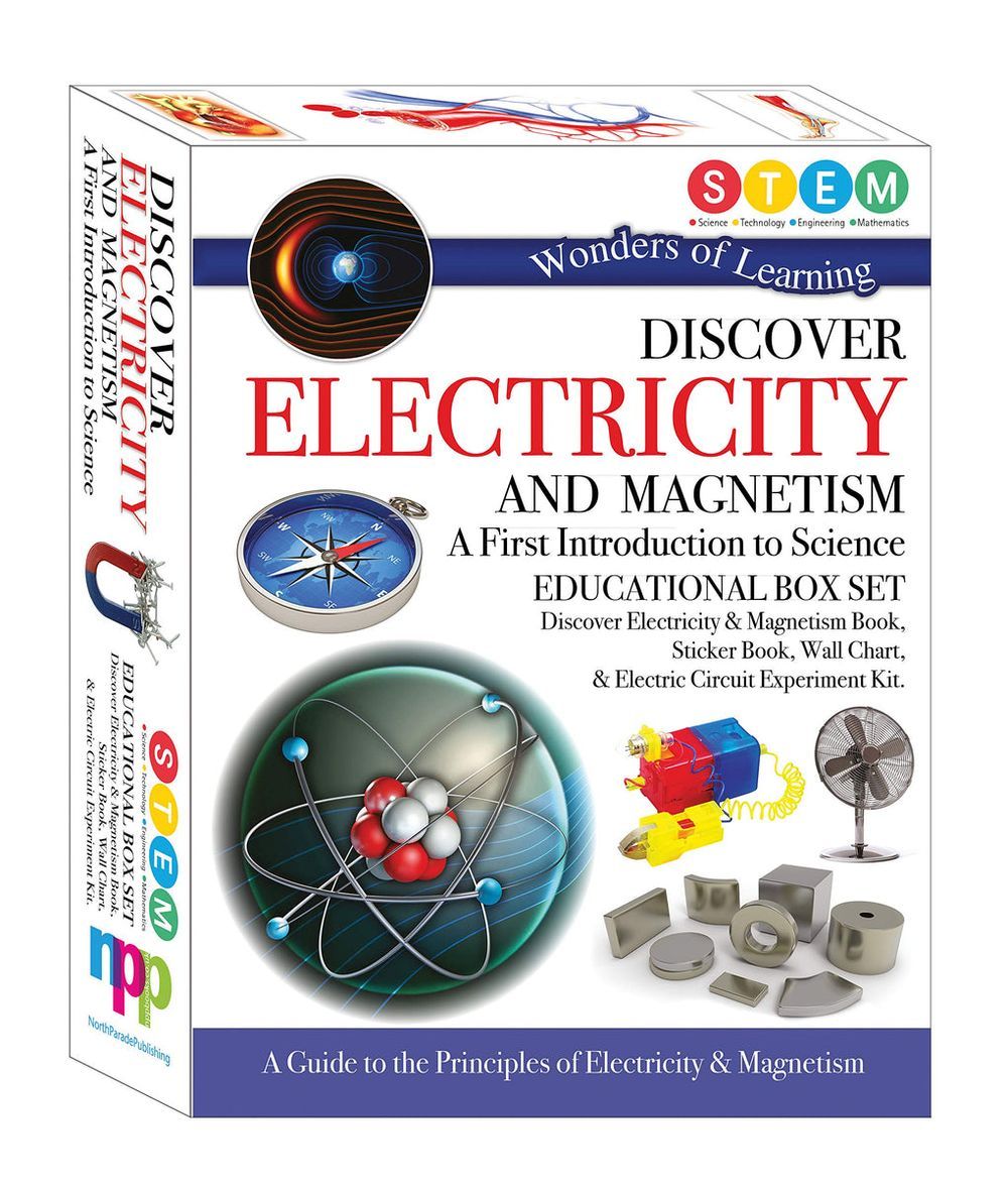 كتاب ملصقات Discover Electricity And Magnetism