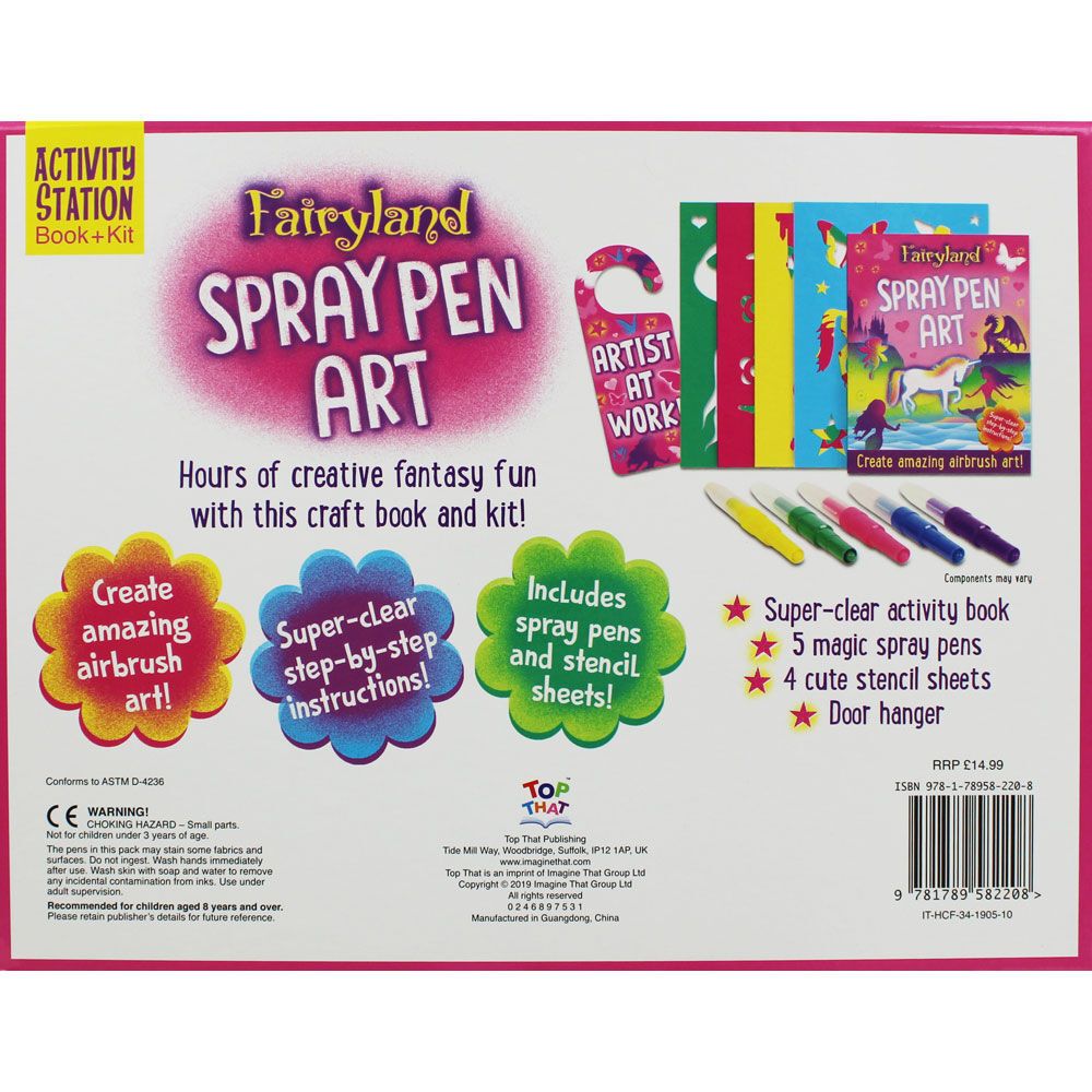 Fairyland Spray Pen Art Book & Activity Kit