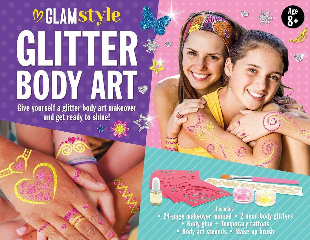 Glitter Body Art Book & Activity Kit