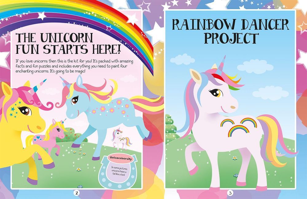 Paint Your Own Gorgeously Magical Unicorns Book & Activity Kit