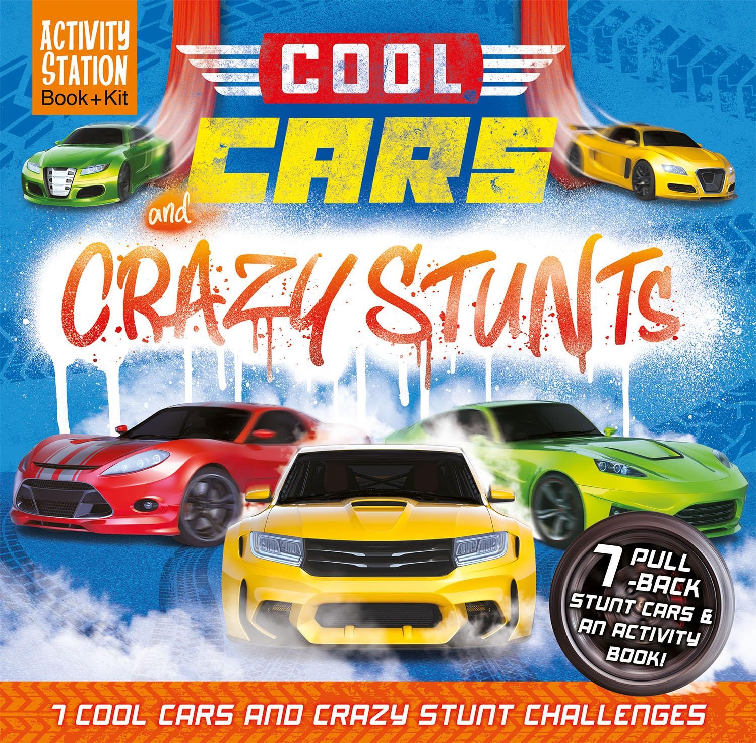 Cool Cars And Crazy Stunts Book & Activity Kit