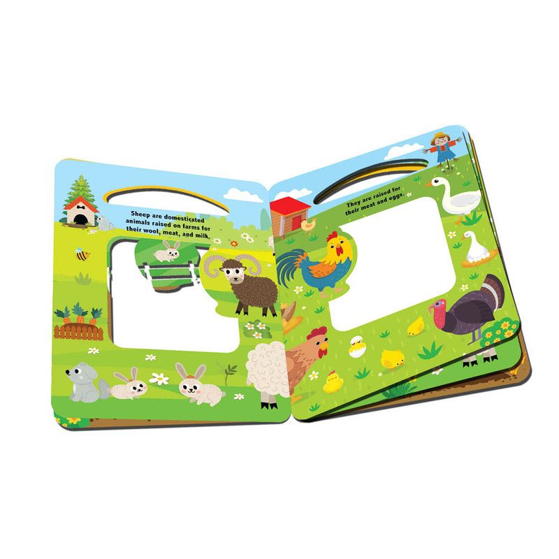 Window Cut Board Book - At The Farm