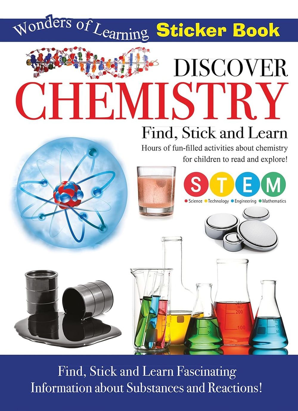 كتاب ملصقات Discover Chemistry Sticker Book