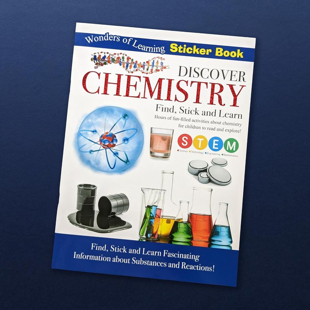 كتاب ملصقات Discover Chemistry Sticker Book