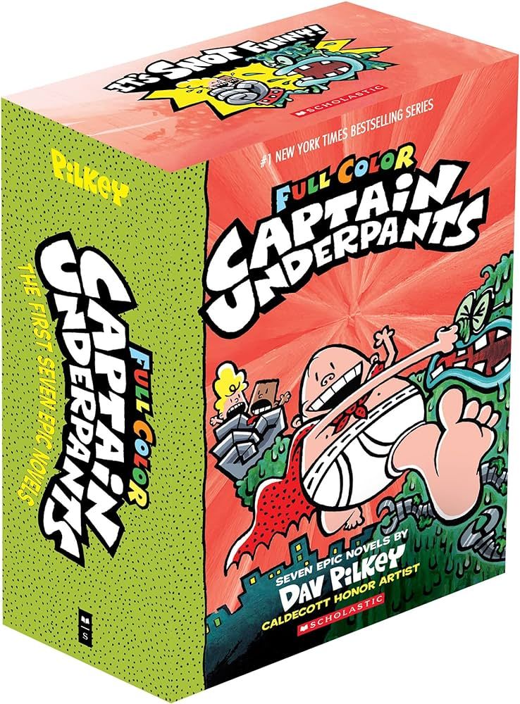 كتاب Captain Underpants Full Color Edition 7 Books Set