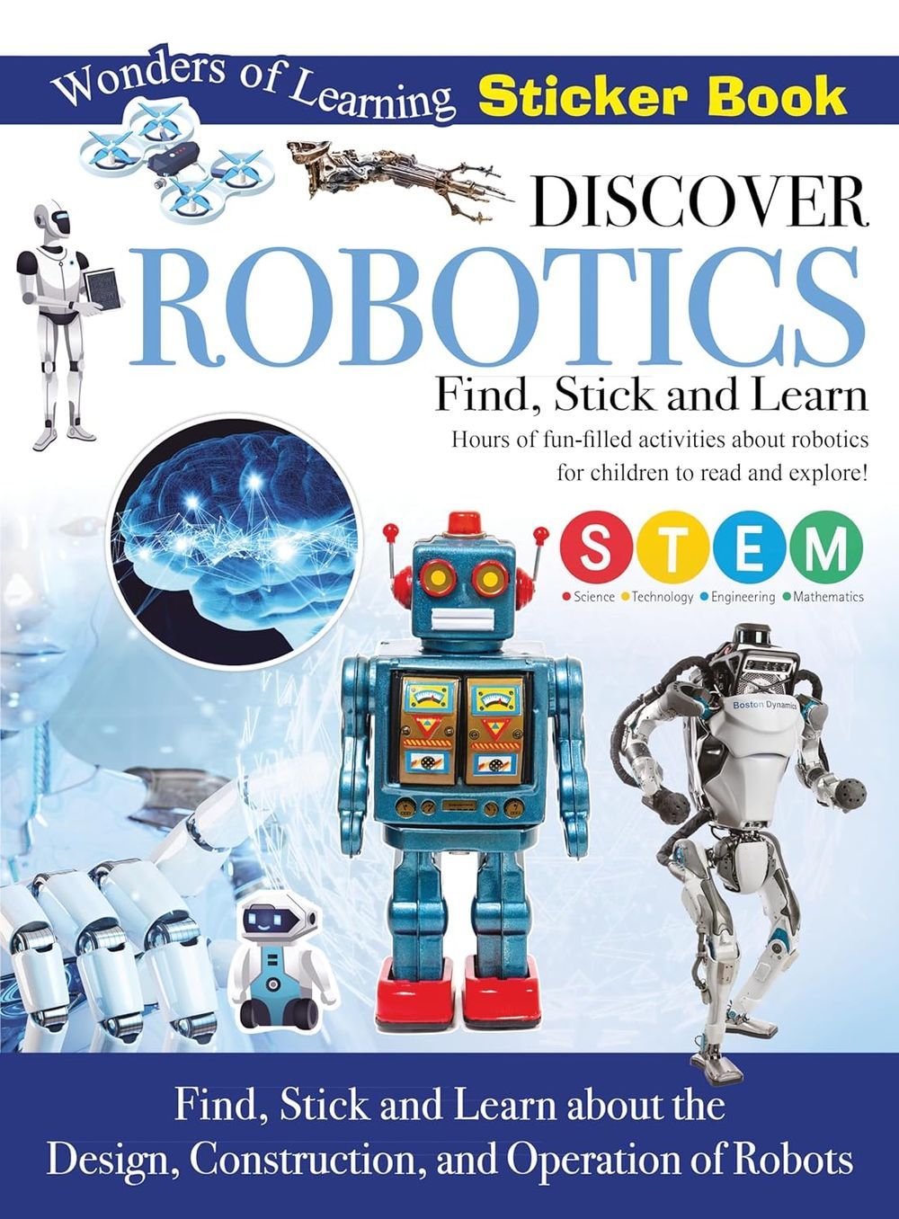 كتاب ملصقات Discover Robotics