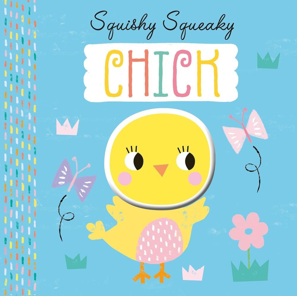 Silicon Squeaky Board Book - Chick