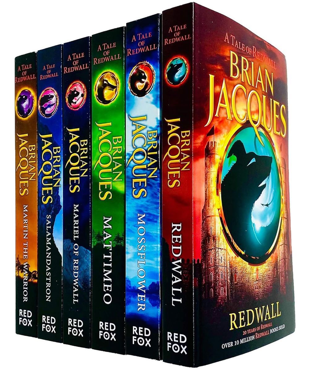 سلسلة كتب Redwall Series Books By Brian Jacques - مجموعة من 6 كتب