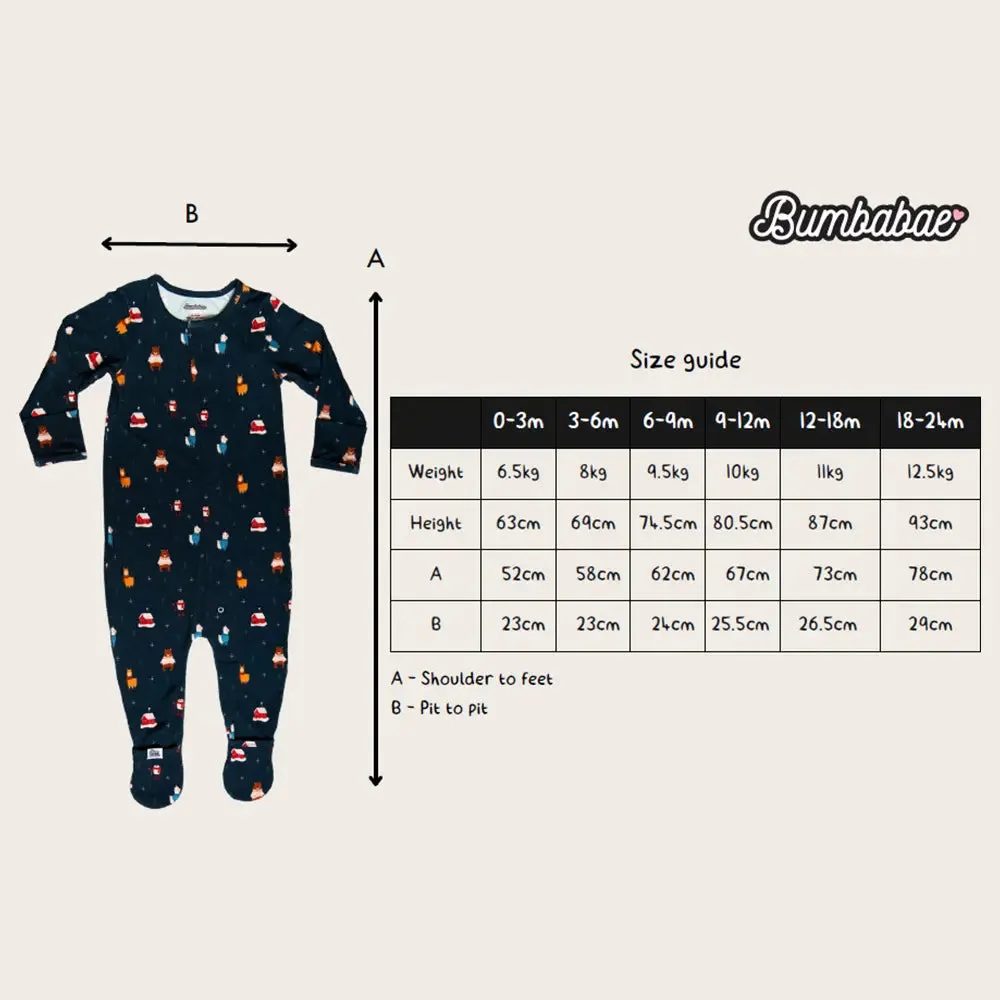 Bumbabae - MagClasp Sleepsuit - Peachy Sunshine