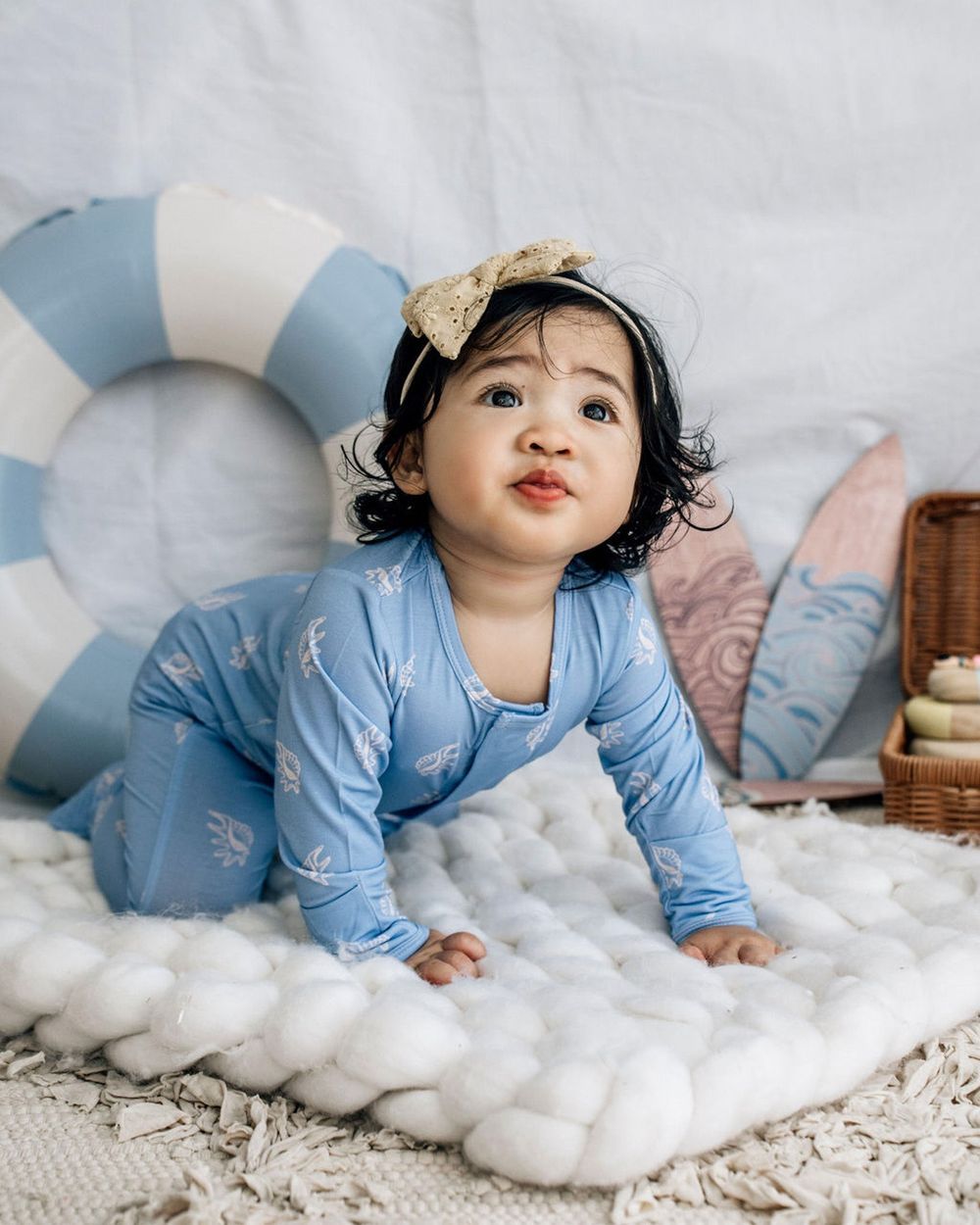 Bumbabae - MagClasp Sleepsuit - Seashells