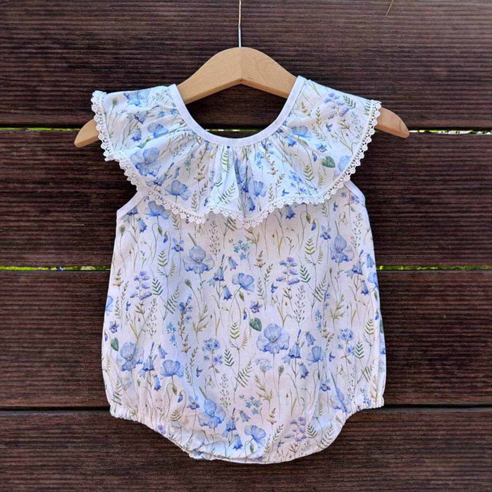 Petite Lamb - Sweet Pea Romper - White