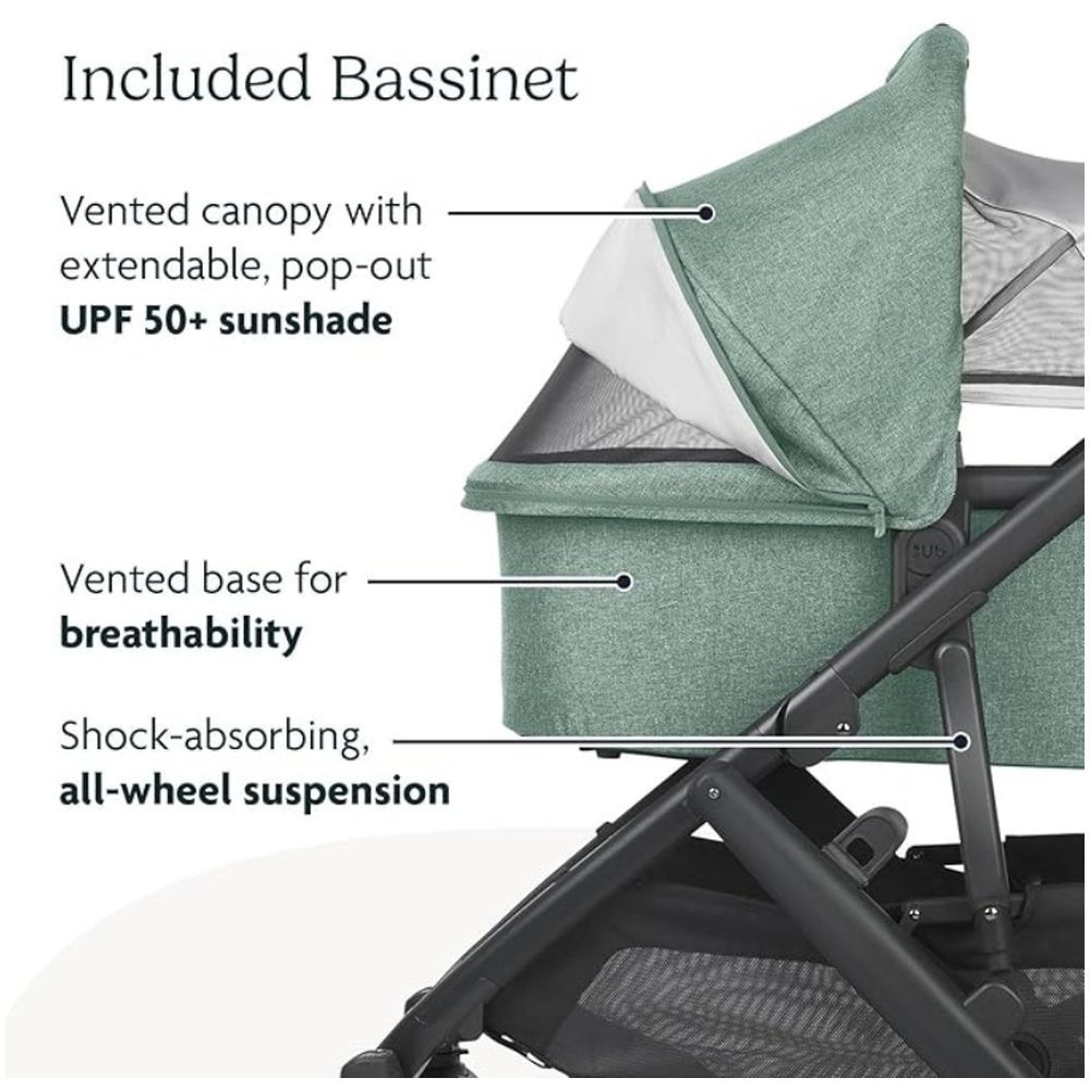 Uppababy - Vista V2 Stroller - Gwen - Green Melange