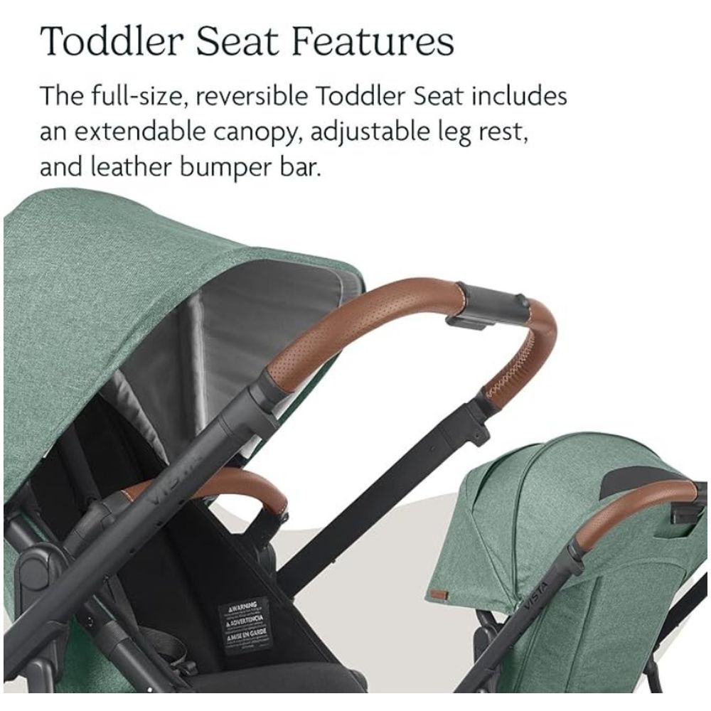 Uppababy - Vista V2 Stroller - Gwen - Green Melange