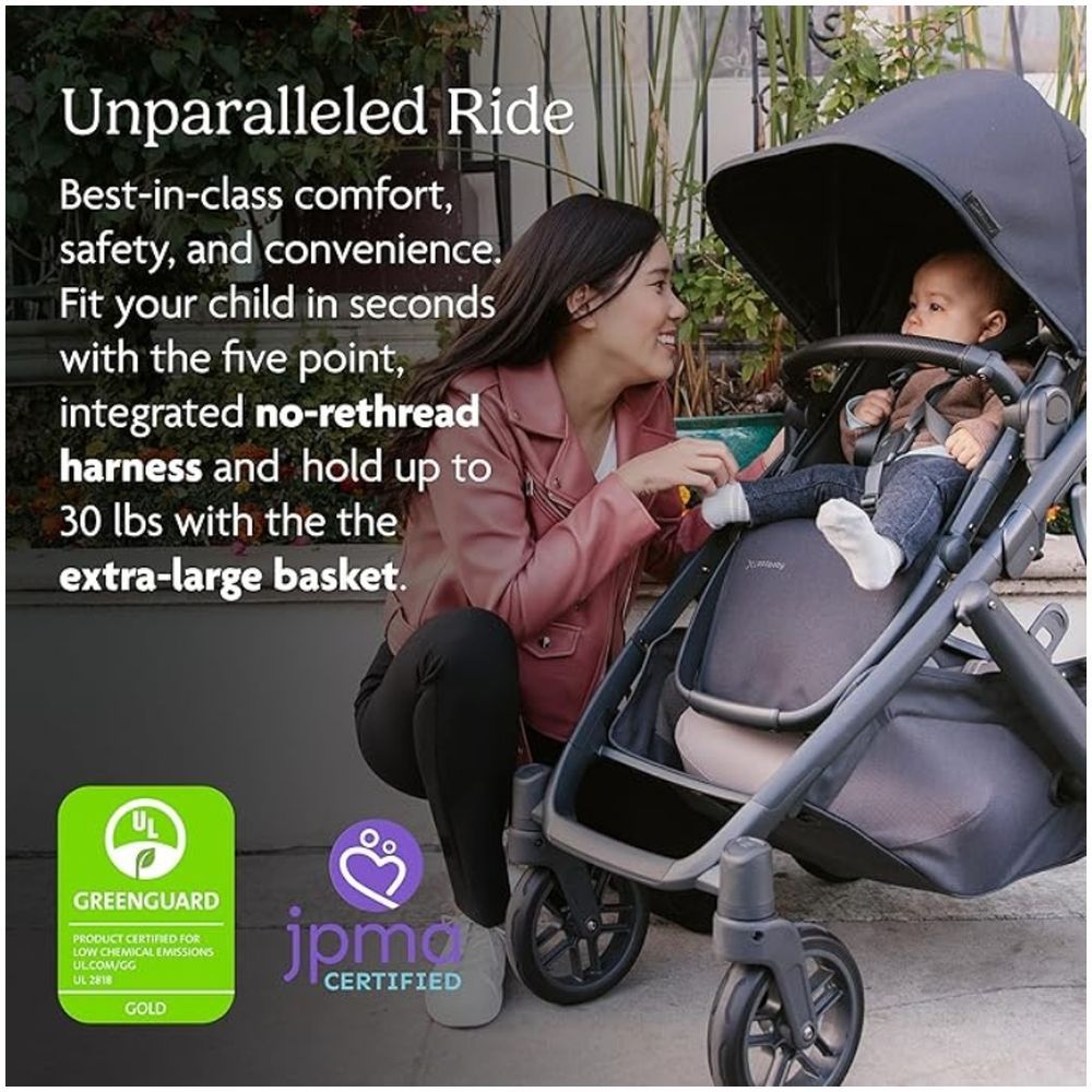 Uppababy - Vista V2 Stroller - Gwen - Green Melange