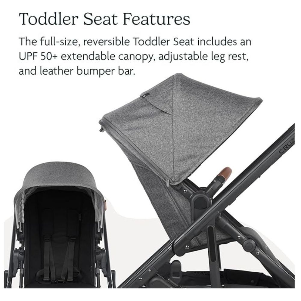 Uppababy - Cruz V2 Stroller - Greyson - Charcoal Melange