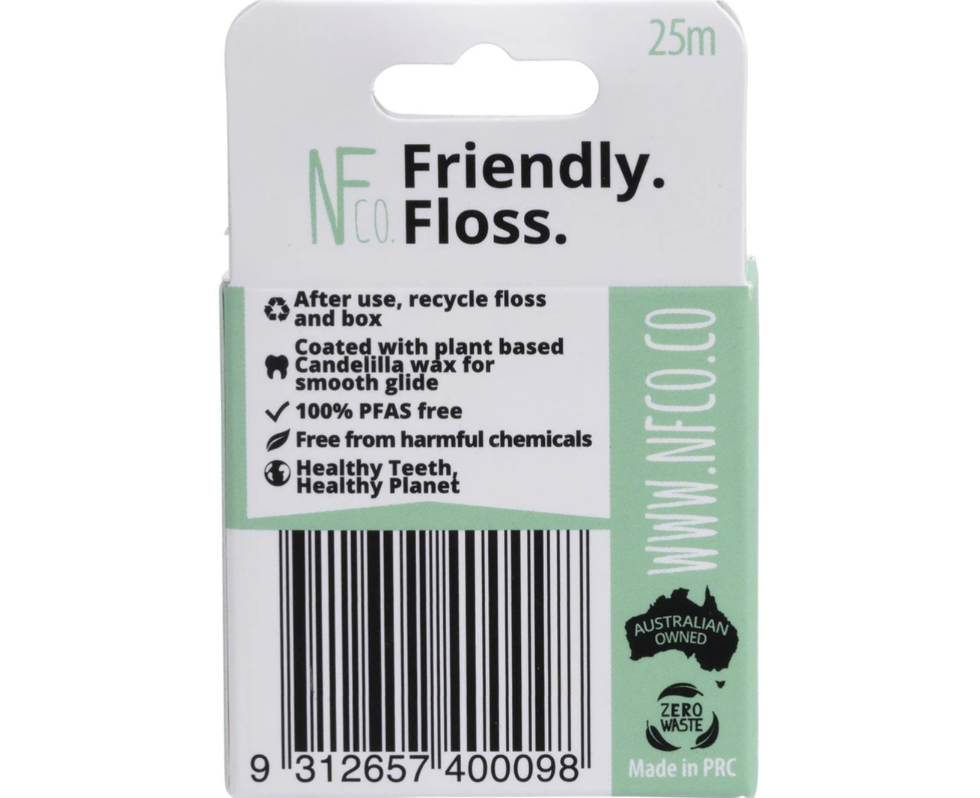 The Natural Family Co - Dental Floss - Charcoal/Mint - 25m