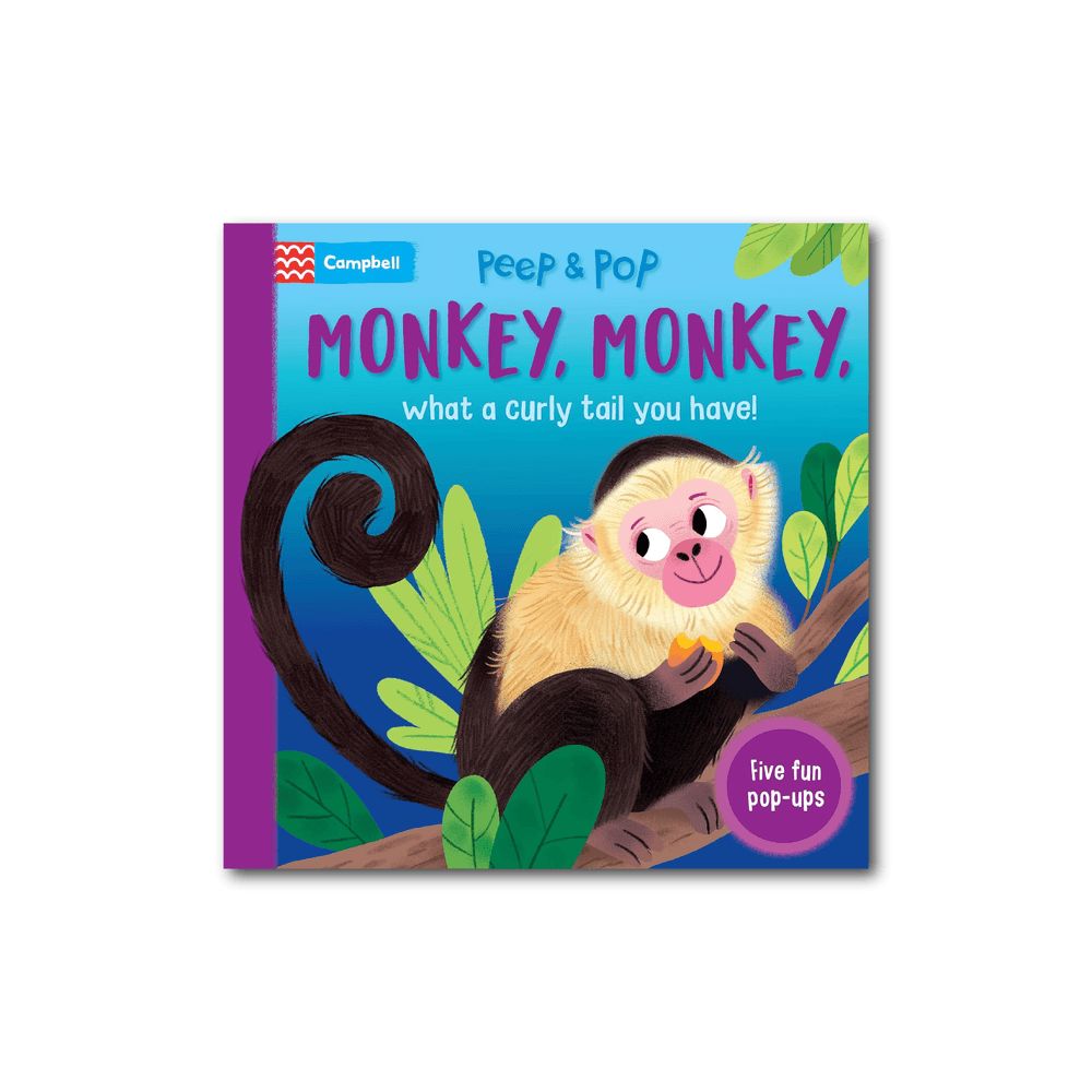 كتاب Peep & Pop Monkey, Monkey, What A Curly Tail You Have!