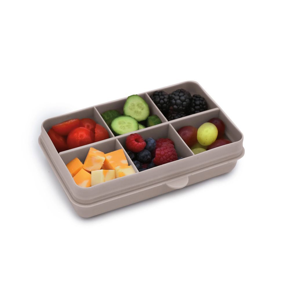 Melii - Snackle Mini Box With 6 Compartments - Grey - 114ml