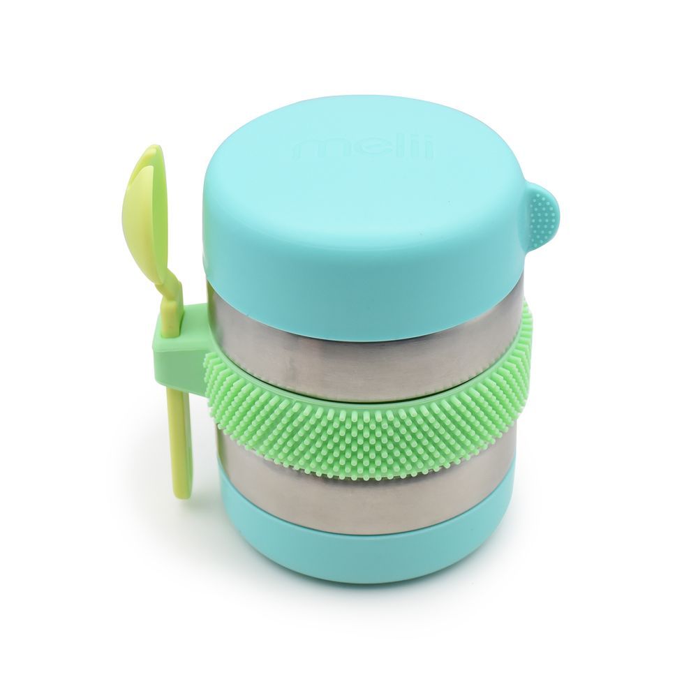 Melii - Fidget Thermose Insulated Food Jar - Turquoise - 300ml