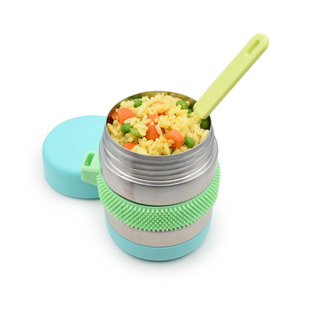 Melii - Fidget Thermose Insulated Food Jar - Turquoise - 300ml