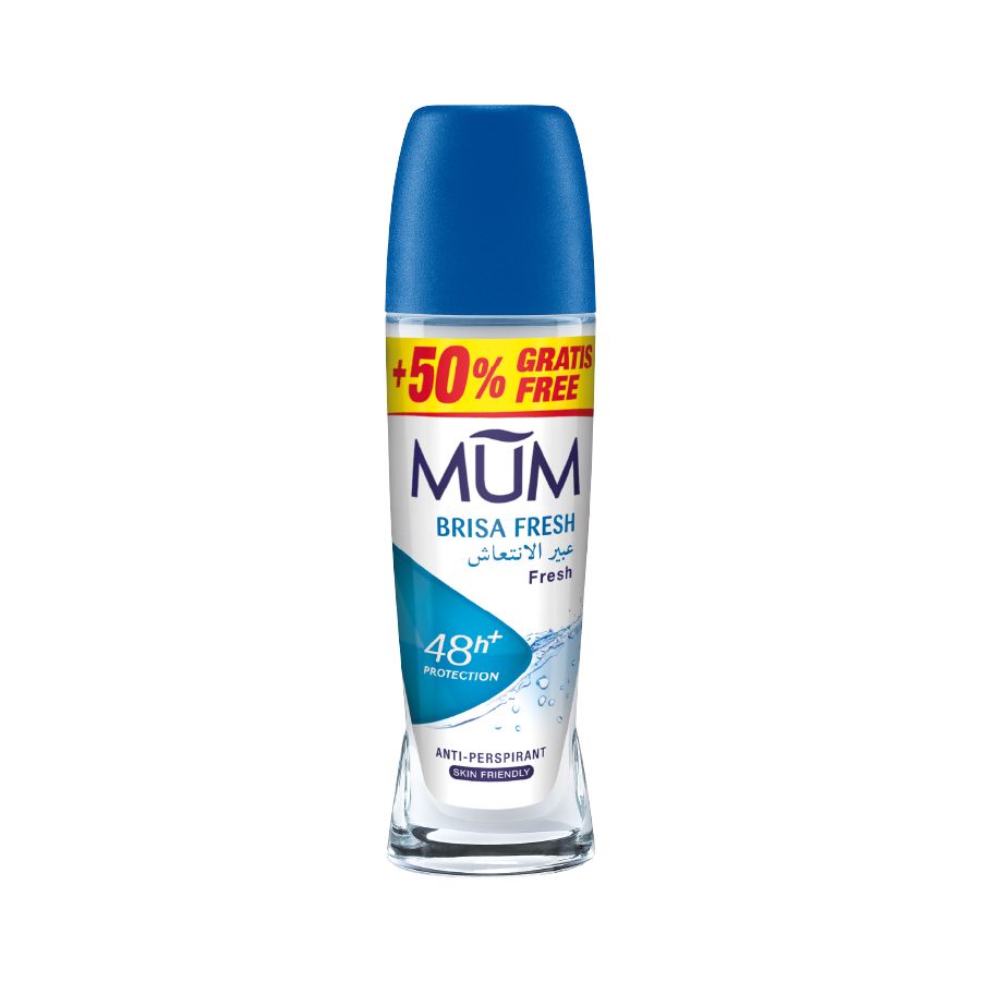 Mum - Deodorant Roll On Brisa Fresh Quick Drying Formula - Pack Of 3 - Each 75 ml