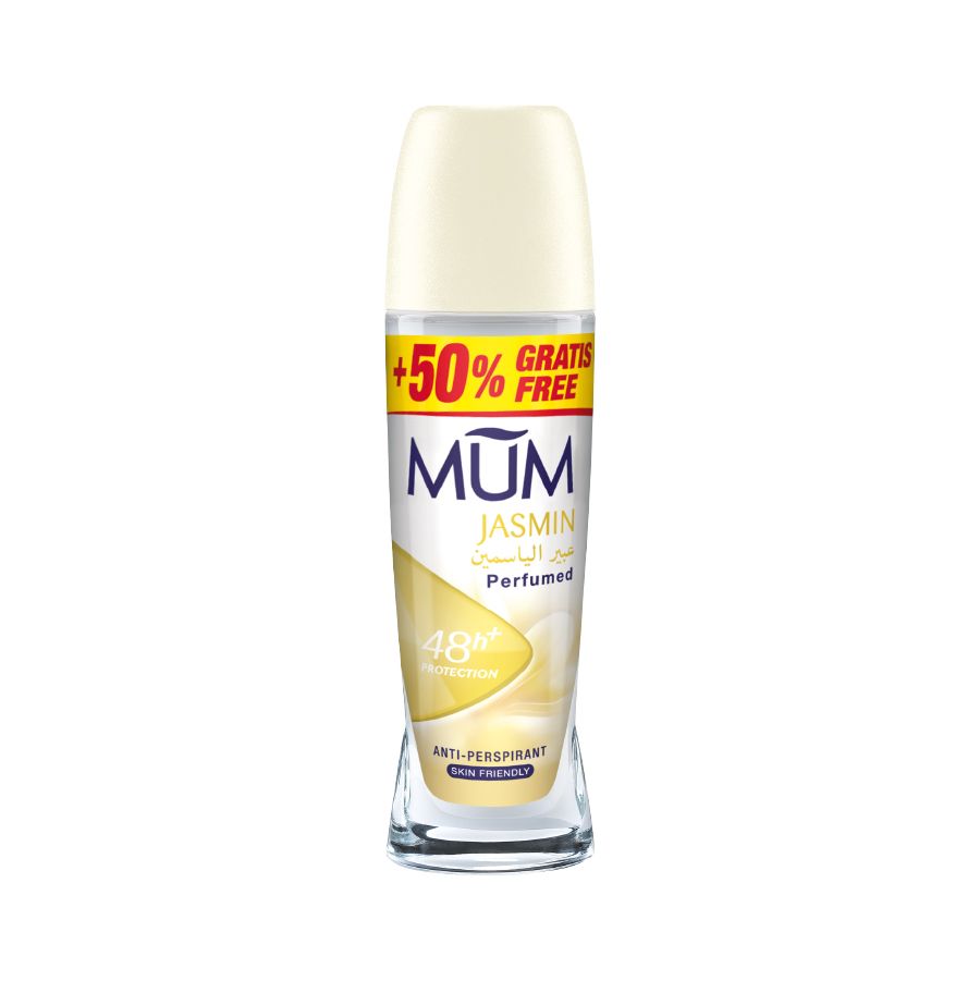 Mum - Deodorant Roll On Jasmine Quick Drying Formula - Pack Of 3 - Each 75 ml