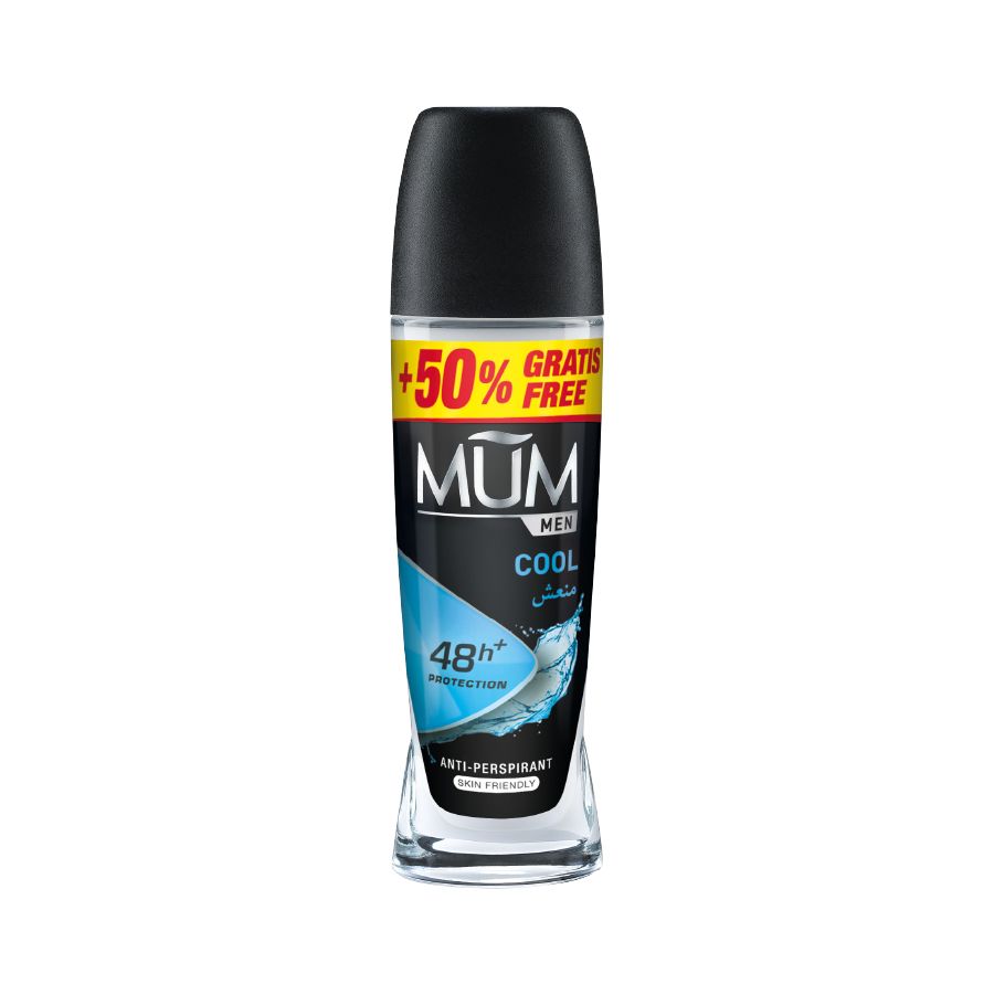 Mum - Deodorant Roll On Men Cool Quick Drying Formula - Pack Of 6 - Each 75 ml