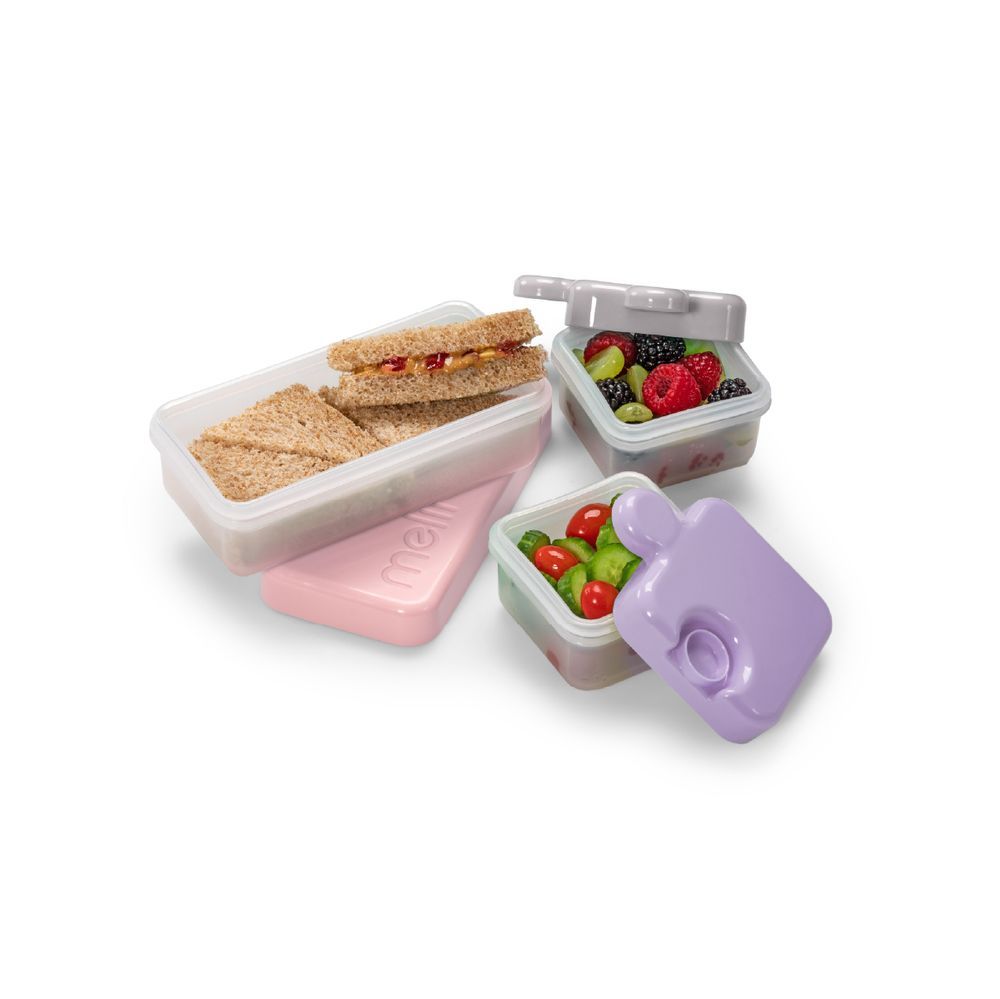 Melii - Baby Food Container  + Water Bottle 17oz  + Spoon & Fork With Carrying Case