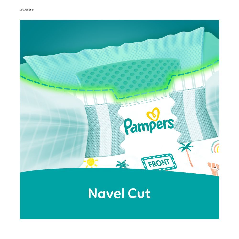 Pampers - Rash Protection Taped Diapers - Jumbo Pack - Size 1 - 2-5 kg - 66 Pcs