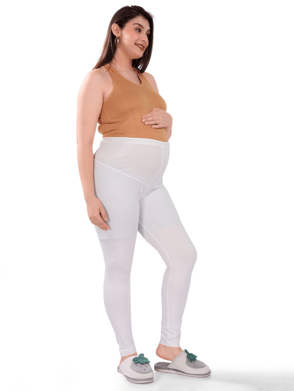 Tummy - Maternity Activewear Leggings - White