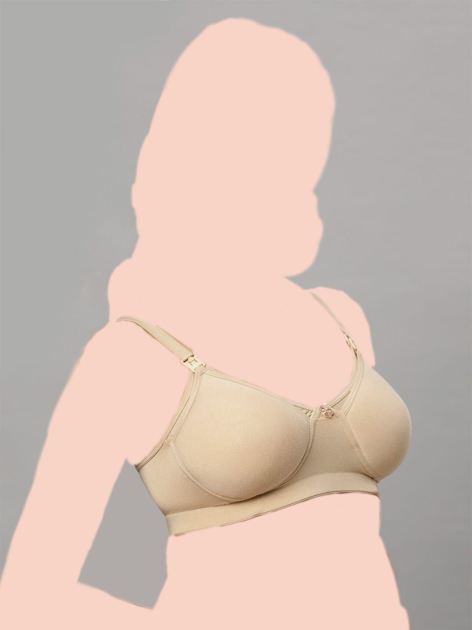 Tummy - Maternity Nursing Light Padded Bra - Beige