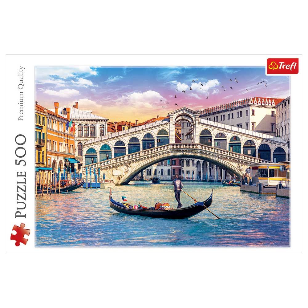 Trefl Puzzle - Rialto Bridge Venice Puzzle - 500pcs