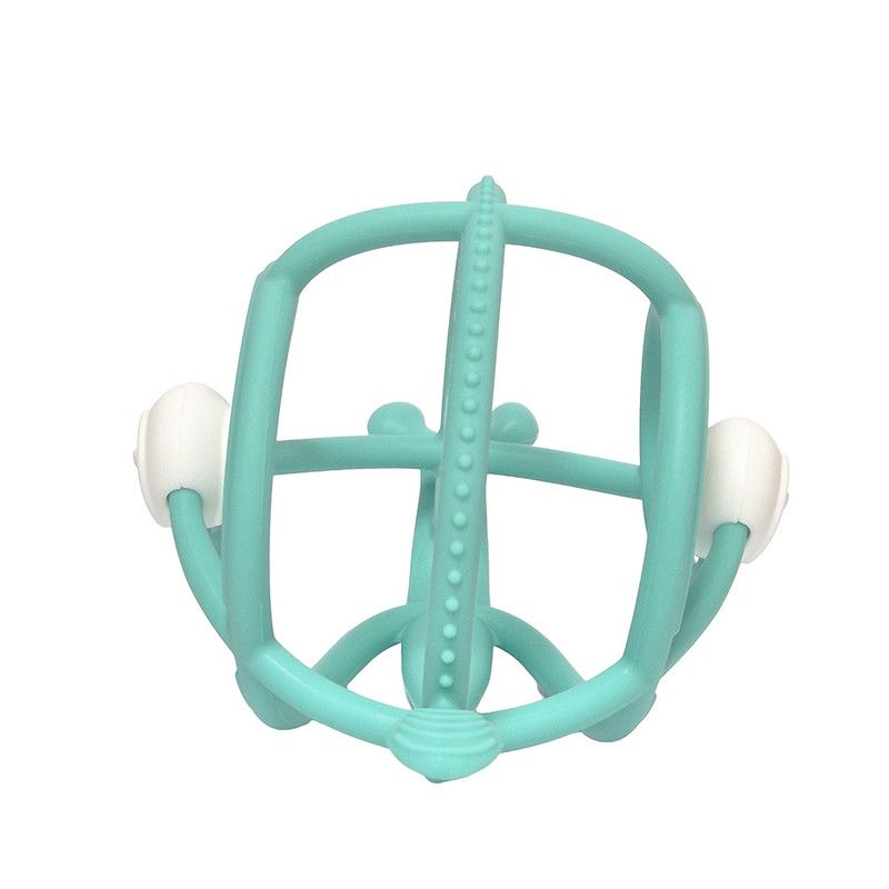 Mombella - S2 Rattle And Sensory Teether Toy - Snail - Teal