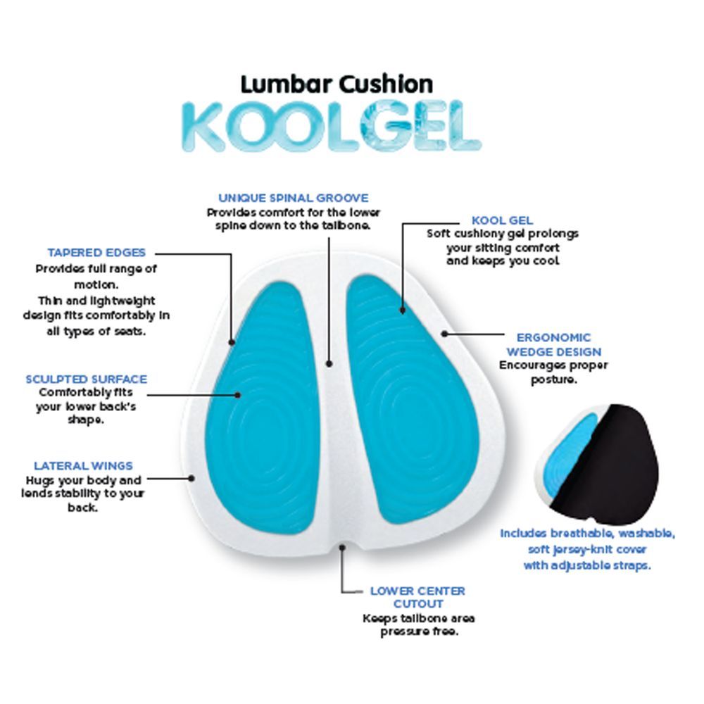 Contour - Kool Gel Lumbar Cushion