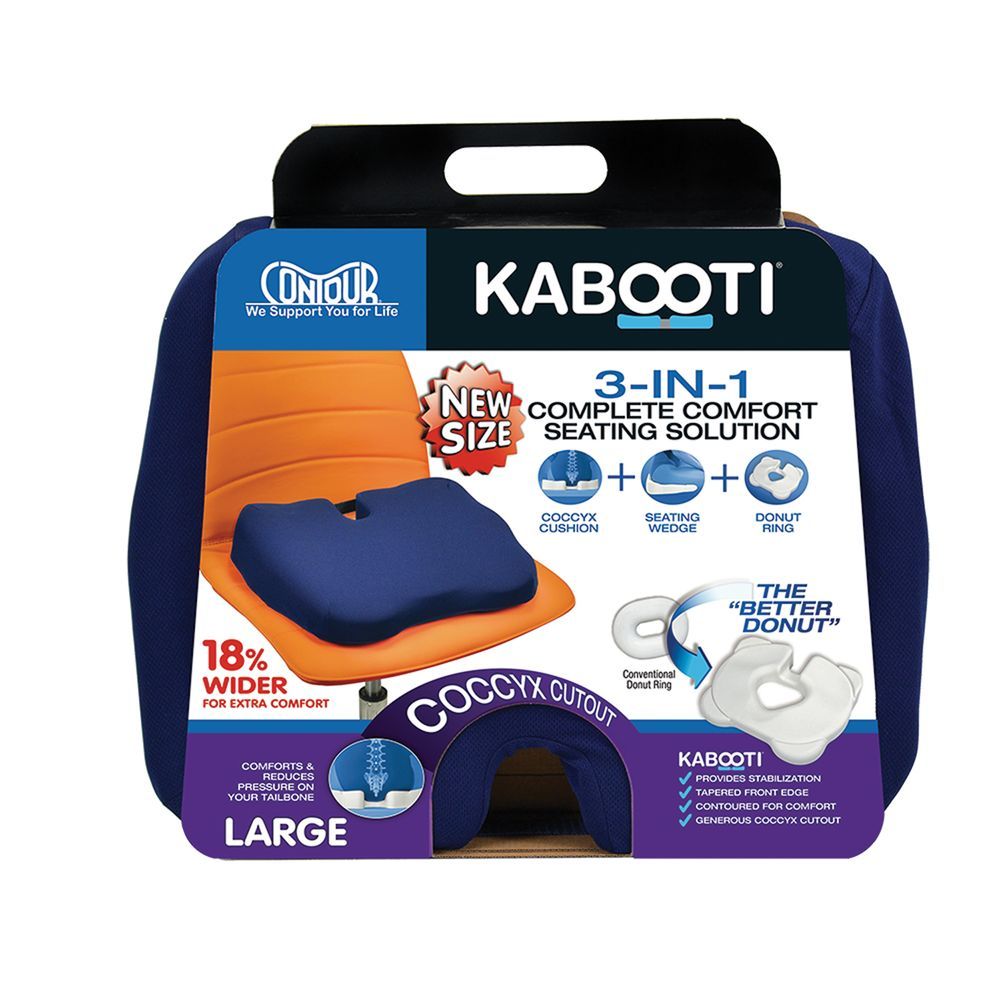 Contour - 3-in-1 Kabooti Seat Cushion - Blue - Large